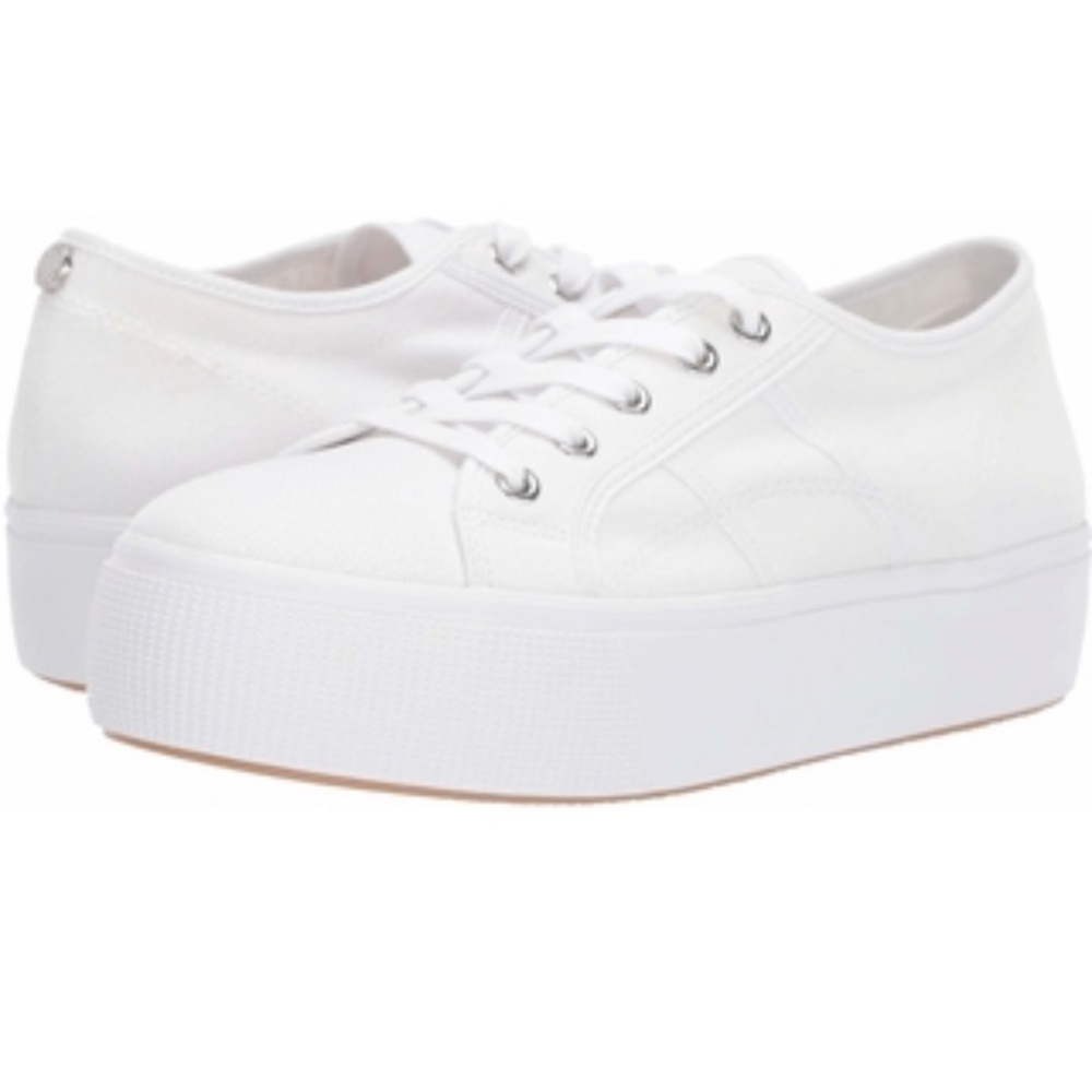 White Steve Madden platform sneakers